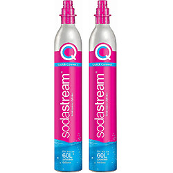 Lot de 2 cylindres de gaz co2 60l quick connect pour machine à gazéifier - 2 x cylindre quick connect - SODASTREAM