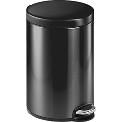 DURABLE Poubelle à pédale métal, rond, 12 litres, anthracite () 