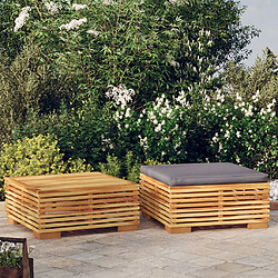 vidaXL Salon de jardin 2 pcs Bois de teck massif 