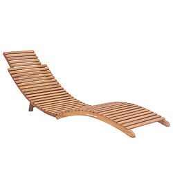 Acheter vidaXL Chaises longues lot de 2 avec coussins Bois massif de teck