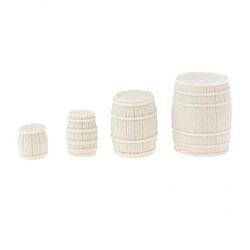 Mini-fût en résine 2xKit Non Peint 1/35 échelle Modèle De Fût De Résine Scène Miniature Accessoires De Construction Jouet