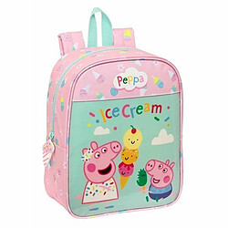 Cartable Peppa Pig Ice cream Rose 22 x 27 x 10 cm