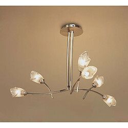 Luminaire Center Suspension Pietra 3 Arm 6 Ampoules G9, laiton antique