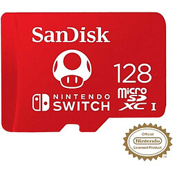 SanDisk Carte mémoire flash 128 Go UHS-I U3 microSDXC UHS-I pour Nintendo Switch 