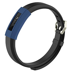 Wewoo Protection écran Dispositif portable intelligentétui de en silicone de montre de couleur solide pour FITBIT Alta / HR bleu