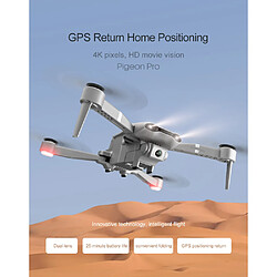 Universal Drone 4DRC F3 GPS 4K 5G WiFi Vidéo en temps réel FPV Four Field Flight 25 minutes RC Distance 500 mètres Drone HD Vidéo en temps réel | RC Four Field Flight(Gris) 