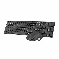 clavier et souris Natec Stingray Noir QWERTY Qwerty US 