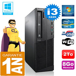 PC Lenovo M92p SFF Core I3-3220 Ram 8Go Disque 2 To Graveur DVD Wifi W7 · Occasion 