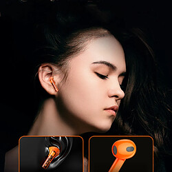 Avis General Écouteurs sans fil Bluetooth avec étui de charge rapide de type C dans l'oreille Casque Ipx étanche Premium Sound Deep Bass Ear Buds Écouteurs résistants à la sueur pour le sport/le travail(Casque de jeu à faible latence TWS Orange)