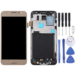 Wewoo Matériel TFT Ecran LCD et numériseur Assemblage complet avec cadre pour Galaxy J5 2015 / J500F Or