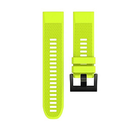 Wewoo Bracelet pour montre connectée Dragonne rapide en silicone amovible Fenix 5 22mm Vert