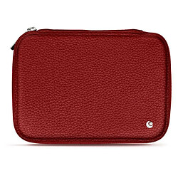 Housse cuir pour disque dur externe - couleur Tomate ( Pantone #a61715 ) - NOREVE