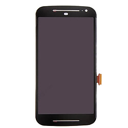 Wewoo Pour Motorola Moto G 2e noir génération 3 en 1 LCD + Frame + Touch Pad Assemblage de numériseur pièce détachée