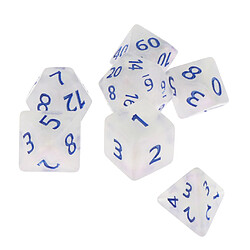 7 / Set De Dés Polyédriques En Plastique Pour Du0026D Dungeons And Dragons Game Toy Style 7