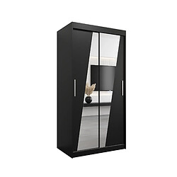 Abiks Meble Armoire Rhomb à portes coulissantes 200/100/62 2 portes (noir/noir)