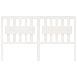 Avis Maison Chic Tête de lit scandinave pour lit adulte,Meuble de chambre Blanc 155,5x4x100 cm Bois massif de pin -MN49073