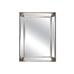 Vente-Unique Miroir biseauté en bois d'eucalyptus avec moulures - L. 83 x H. 114 cm - Champagne - ANALISE