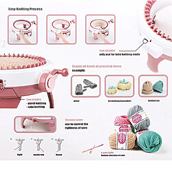 Machine à Tricoter Chaussette Écharpe Enfant Tissage Tisser Machine à Tisser Ronde Machine à Tisser 48 Aiguilles