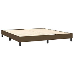 Avis vidaXL Sommier à lattes de lit avec matelas Marron foncé 160x200 cm