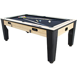 Catenaccio Table multi jeux 7FT industrielle convertible billard hockey bois clair (couleur : Bois)