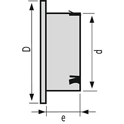 Avis Nicoll grille ronde - intérieure avec moustiquaire - pvc - diamètre 125mm - gatm125