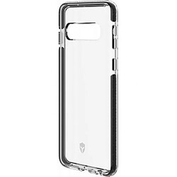 Force Case Coque Renforcée pour Samsung Galaxy S10 LIFE Transparent Coque semi-rigide transparente et contour grise - Légère et élégante