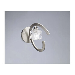 Luminaire Center Applique murale Ice avec interrupteur 1 Ampoule G9 ECO, nickel satiné Coloris : nickel satiné Coloris de l'abat jour : givré/transparent Largeur en Cm : 10 Hauteur en Cm : 18 Profondeur en Cm : 18 Poids en Kilos : 0,62 Type d'am