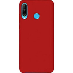 BigBen Connected Coque pour Huawei P30 Lite Rigide Finition Soft Touch Rouge