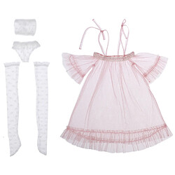 Acheter 1/3 Mode Princesse Dress Set Fille Poupée Dress Set Accessoires Poupée Rose