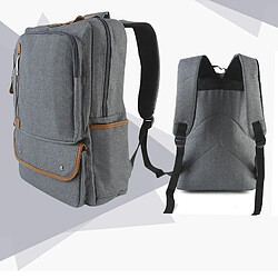 Wewoo Sacoche pour ordinateur portable gris MacBook 15,6 pouces et moins, Samsung, Lenovo, Sony, DELL Alienware, CHUWI, ASUS, HP Sac à dos, taille: 43x29x13cm, à bandoulière à universel multifonctions