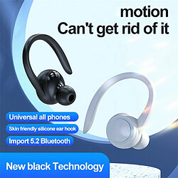 Acheter A1S Oreillette Bluetooth Suspendue Oreille Intra-Auriculaire True Stereo Wireless Sports Business Earphones Noir