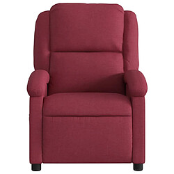 Avis Maison Chic Fauteuil inclinable,Fauteuil luxe de relaxation Rouge bordeaux Tissu -MN81891