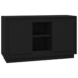 vidaXL Buffet Noir 102x35x60 cm bois d'ingénierie