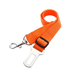 réglable animal de compagnie chat chien siège auto ceinture de sécurité retenue harnais clip de plomb orange