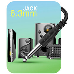 Micro filaire Karaoké Prise Jack 6.3mm Câble 4m Bigben pas cher