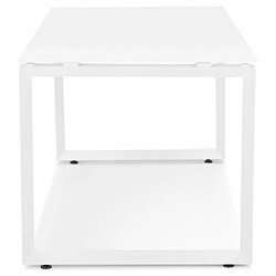 Avis Paris Prix Bureau Design en Verre Abigano 160cm Blanc