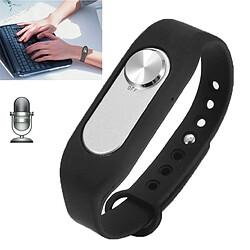 Wewoo Bracelet connecté noir Wearable Wristband 16 Go Digital Voice Recorder montre-bracelet, un bouton de longue durée d'enregistrement