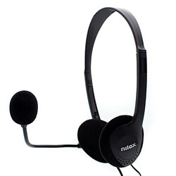 Casques avec Microphone Nilox NXCM0000004 Noir