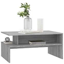 Acheter vidaXL Table basse Sonoma gris 90x60x42,5 cm Bois d'ingénierie