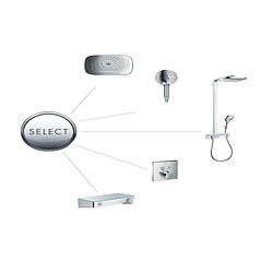 Hansgrohe - Set de finition pour mitigeur thermostatique ShowerSelect encastré avec 2 fonctions chromé