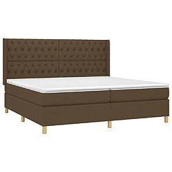 Acheter Sommier à lattes,Cadre à lattes de lit pour Adulte matelas et LED Marron foncé 200x200 cm -MN51621