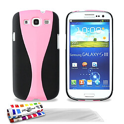 Muzzano Coque + 3 Films SAMSUNG GALAXY S3 / I9300 ""CupCase"" Rose Coque Rigide Ultra-Slim ""La CupCase"" Premium Rose pour SAMSUNG GALAXY S3 / I9300 + 3 Films de protection ?cran