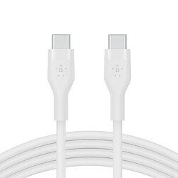 Belkin BOOST?CHARGE Flex câble USB 3 m USB 2.0 USB C Blanc