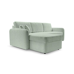 Acheter Bestmobilier Pocatello - canapé d'angle réversible 4 places - convertible avec coffre - en tissu bouclette