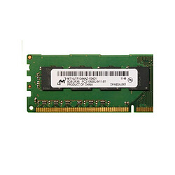 Avis Micron Tech 8Go RAM Micron MT16JTF1G64AZ-1G4D1 DIMM DDR3 PC3-10600U 2Rx8 1333Mhz 1.5v CL9 · Occasion