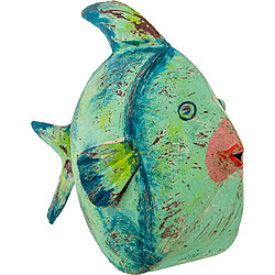 Figurine Décorative Alexandra House Living Vert Fer Poisson 32 x 12 x 24 cm