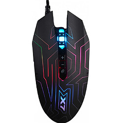 Souris gamer A4tech XGame X77 Maze Oscar Neon Gaming Lighting 2400 DPI 