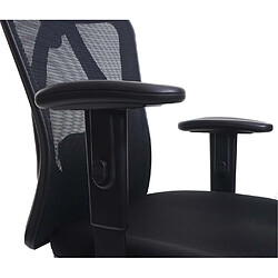 Mendler Chaise de bureau HWC-J86, chaise de bureau, ergonomique charge max. 150kg ~ avec repose-pieds, noir pas cher