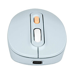 LinQ Souris Sans Fil Bluetooth ou WiFi 2.4Ghz Précision et Confort Bleu Pâle