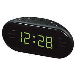 Universal Cadeau 3 FM AM Radio 1,2 pouces LED Affichage Horloge Réveil électronique de bureau Montre numérique Radio Fournitures de bureau à domicile Prise UE 